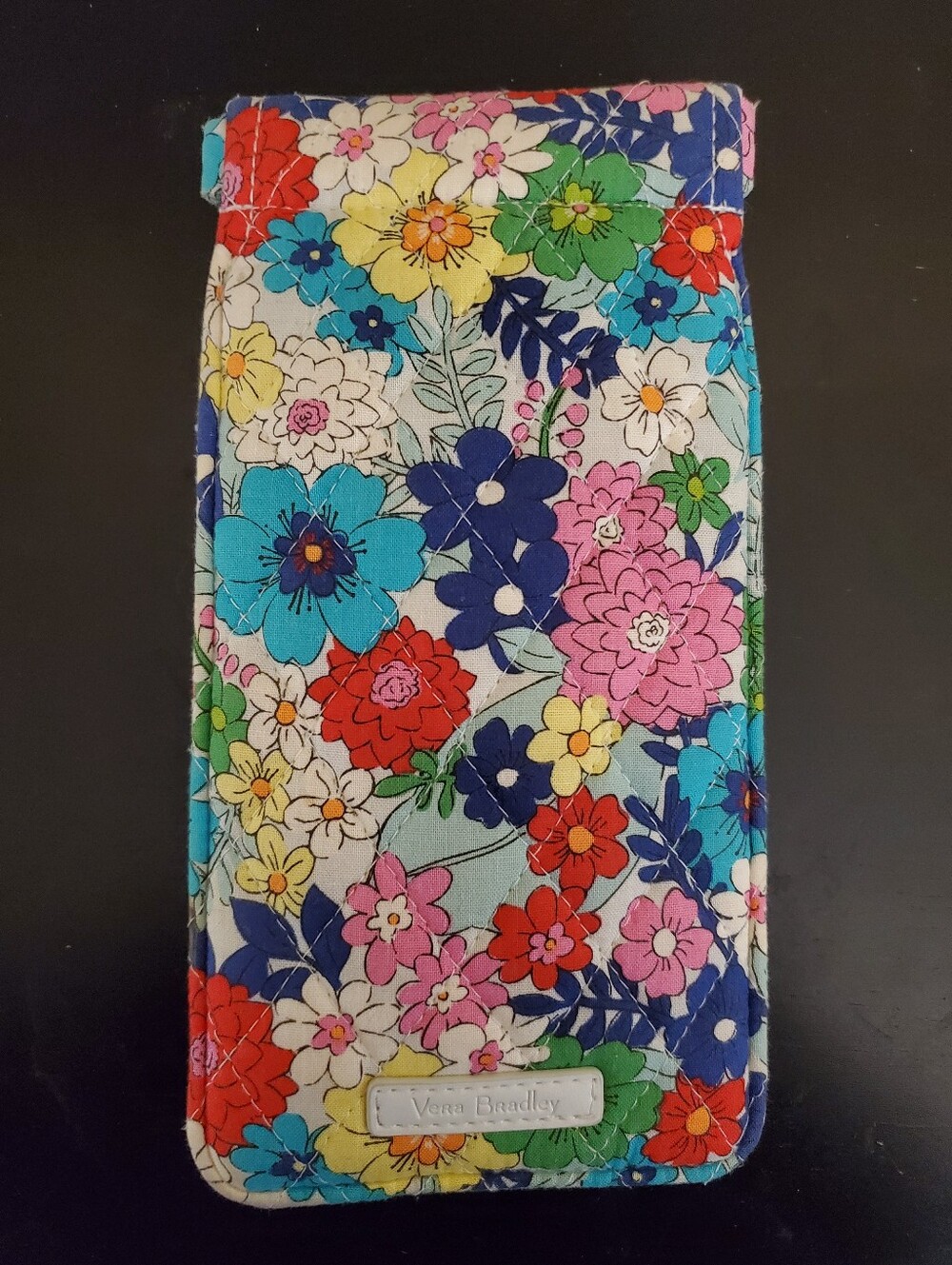 Vera Bradley Quilted Multicolor Floral Glasses Case Pouch